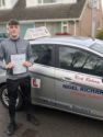 Rhys had driving lessons in Wrexham with Nigel Richards Driving School to pass his test as this picture shows